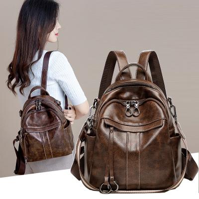 China Vintage Waterproof Women Waterproof Backpack 2023 Wholesale High Quality School Bags for sale