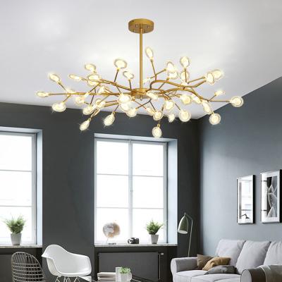 China Modern New Firefly Nordic Living Room Light Design Sense Customized Small And Luxury Lamp Bedroom Room Branch Indoor Chandelier for sale