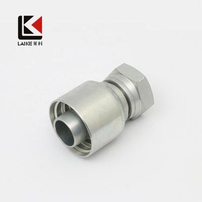 China Carbon Steel 20511Y DIN 24 Cone With O-Ring Series Heavy One Piece Crimp Fitting Hydraulic Hose Coupling Parker 1C943 for sale