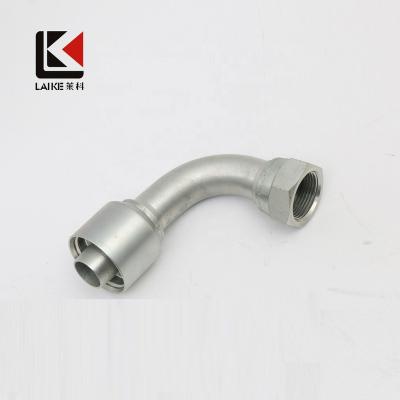 China Carbon Steel Parker 43 Series One Piece 45/90 Degree Elbow Fitting With Short/Regular/Long Drop For Wire Braided Or Spiral Hose for sale