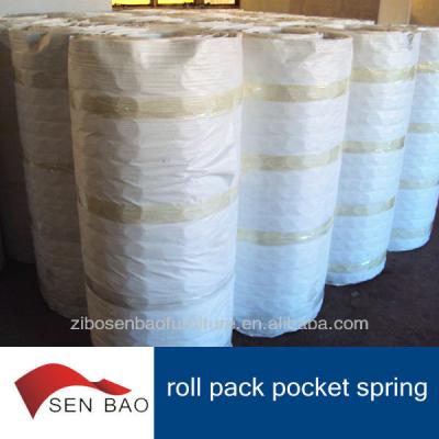 China Heat Treated And Anti-Rusting Mattress Spring Roll Pack Pocket Innerspring Unit for sale