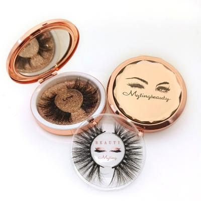 China Long Natural Mytingbeauty Customized Brand Bulk Premium Fake Mink Eyelashes With Custom Packaging Mink Lashes 3D Eyelash Box for sale