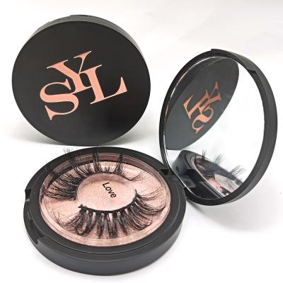 China Mytbeauty Perfect Radian and Natural Eye Makeup Mirror Loop Around Plastic Eyelash Case Mink Eyelash 3D Packaging Boxes Unique Luxury Beautiful 3D Mink Lashes for sale