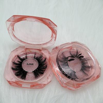 China Perfect radian and natural curl Mytingbeauty make your own brand lashes Mink Packaging Case Custom Empty eyelash box pink for sale