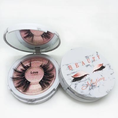 China Perfect Radian and Curl Mytingbeauty Private Label 3D Mink Lashes Make Your Own Natural Marble False Eyelash Box for sale