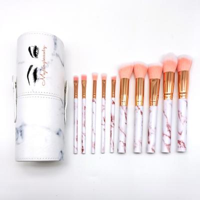 China Angular Blush Wholesale Cosmetics Woman Makeup Tools Makeup Brush Case Logo Private Label Makeup Brush Custom Made High Quality for sale