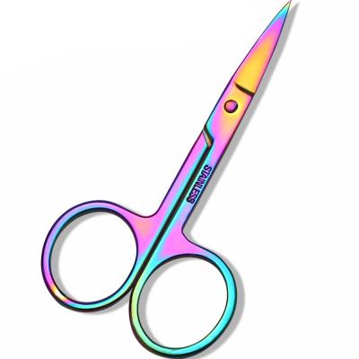 China Mytingbeauty OEM Stainless Steel Eyelash Extension Scissors Portable Eyebrow Tweezers Scissors For Full Strip Lashes for sale