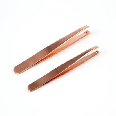 China Remove Blackhead Mytingbeauty Factory Direct Sale High Quality Eyebrow Trims Private Label Custom Rose Gold Eyelash Tweezers for sale