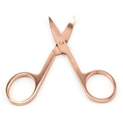 China Left Handed Scissors Mytingbeauty Custom Your Own Logo Packaging Stainless Steel Eyebrow Scissor Curved Lash Scissors With Private Label for sale