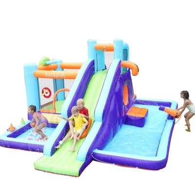 China 420D+840D PVC Fabric Airmyfun GSV Bouncy Castle Bouncer Ted Jungle Water Inflatable Trampoline for sale