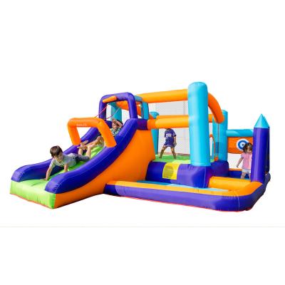 China PVC Fabric 420D+840D Airmyfun EN71 Playground Party Game Bounce House Slide Bouncy Kids Inflatable Jumping Castle for sale