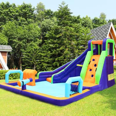 China Fashionable Ball Swimming Pool Water Game Soccer Birthday Airmyfun Commercial Inflatable Water Slide For Sale for sale