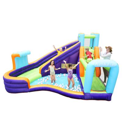 China 420D+840D PVC Fabric Airmyfun Slide Multifunctional Water House Commercial Inflatable Bouncy Castle For Sale for sale