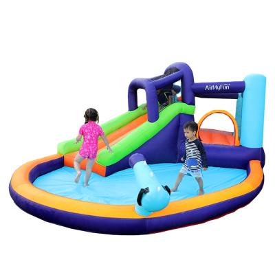 China Airmyfun 430*400*225cm PVC Fabric 420D+840D Inflatable Bouncer Bouncy Castle Bouncer Slide for sale