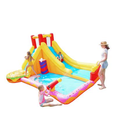 China Inflatable House Styles Kids Toys Castle Airmyfun Wholesale Commercial Combo Jumping Bouncy Castle With Water Slide Pool for sale