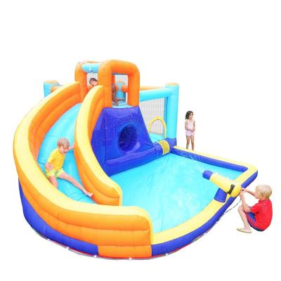 China High quality and thrilling obstacle course multifunctional wedding water slide bounce house for sale