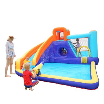 China 420D+840D PVC Fabric Airmyfun ICTI Bouncer Outdoor Chamber Bouncing Toy Inflatable Slip and Side for sale