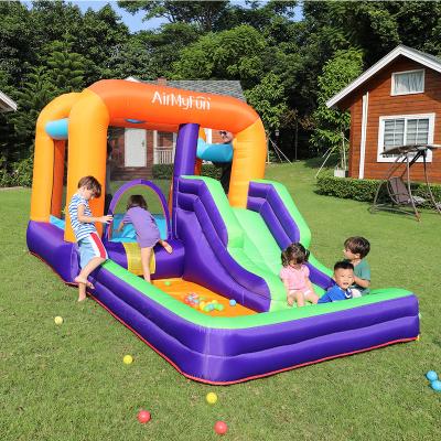 China Airmyfun PVC Fabric 420D+840D Jumping Inflatable Kid Toy Game Room Ball Castle Pool Slide Jumper Bouncers Bounce House for sale