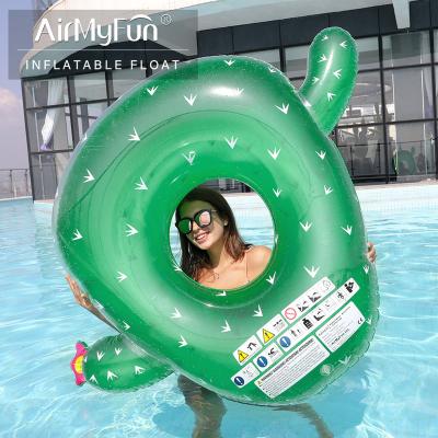 China Factory Direct Selling Women's Beach Style Swim Float Pool Ring Adult Thickened PVC Inflatable Swimming Ring for sale