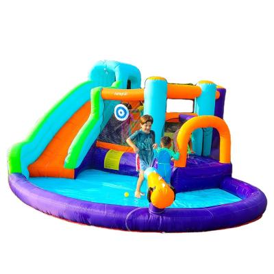 China Airmyfun 430*400*225cm PVC Fabric 420D+840D Inflatable Bouncer Bouncy Castle Water Pool For Kids Playground for sale