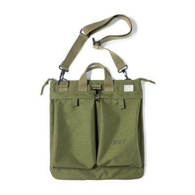 China Large Capacity Tooling Retro Canvas Messenger Shoulder Large Capacity Tablet Handbag Men for sale