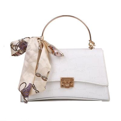 China Fashion Scarf Silk Bag Fashion Texture Female Messenger Bag Portable Hand Bags for sale