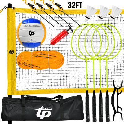 China Foundations outdoor volleyball and badminton combo set with net TP-B1002 for sale