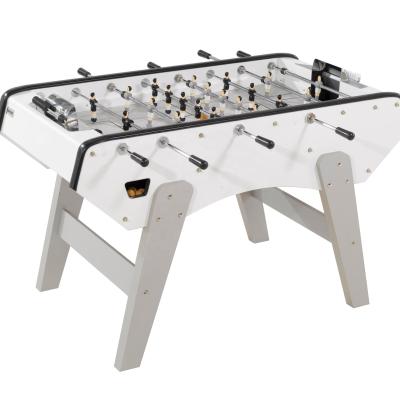 China France New Design Soccer Coin Operated Table With Telescopic Metal Player Rods TS-5617 White Color As Per Customers' Requirements for sale