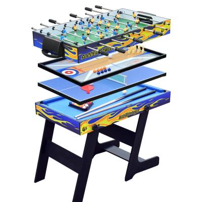 China 5in1 MDF Folding Game Table Pool Billiards Table Soccer Multi Bowling Game Tennis Football TM-4819 for sale