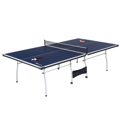 China Torsports MDF + Metal New Design 9ft Foldable 4pcs Tennis Table With Wheels Ping Pong Table With Pulley for sale