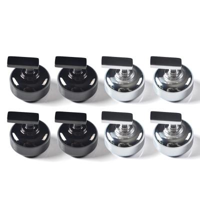 China Dia.30mm Steel Mini Shuffleboard Pucks, Set of 8 Black/Chromeplate TSP-2148 for sale