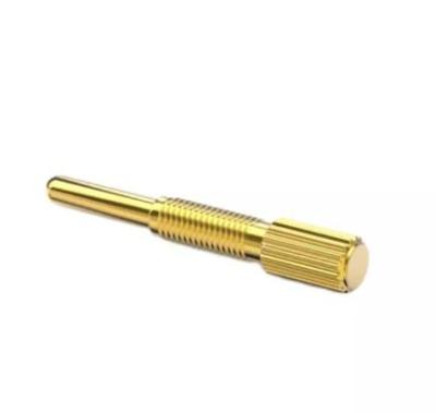 China 12A Threaded POGO Pins Screw M4 Brass Spring Loaded Connectors Surface Mount for sale