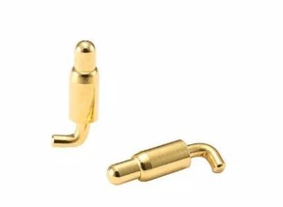 China Gold Right Angle POGO Pin Brass Spring Loaded Pin Connector For Heating Element for sale