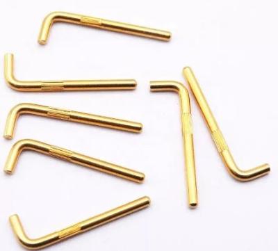 China 12V Terminal Electrical Pogo Pins 90 Deg Bending High Voltage Pogo Connector Pin for sale