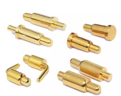 China 2.54mm Brass Right Angle POGO Pin 1 X 4 Pin Pogo Connector TS16949 for sale