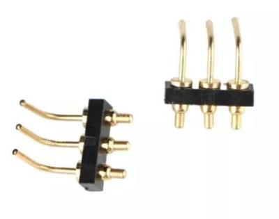 China 1.5mm Male Spring Loaded Header 2 Pin Pogo Connector Single Row for sale