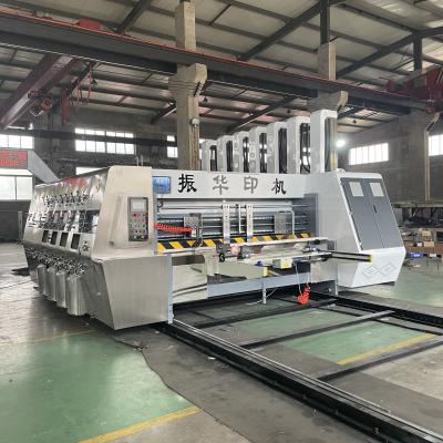 China Lead Edge Feeder 4 Color Printing Slotting Automatic Corrugated Box Making Die Cutting Machine for sale