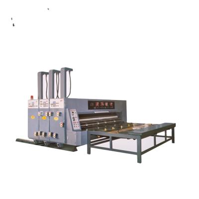 China Printing High Speed ​​Chain Feeder Flexo Printing Slotter Die Cutter Machine With Stacker for sale