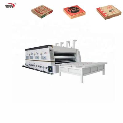 China ZH-YSF-C GARMENT Feeder Chain Flexo Corrugated Cardboard Printing Slotting Rotary Die Cutting Machine for sale