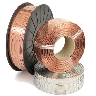 China Corrugated carton box 18# copper coated flat stapling wire/copper coated stapling wire/carton stapling wire for sale