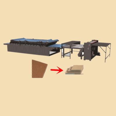 China Hot selling food 3 ply semi automatic factory price 5 ply flute laminator machine/flute laminating machine for sale