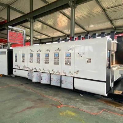 China ZH-SYKM Best Food Printer Slotter Die Cutter High Speed ​​Flexo Line Folder Gluer For Corrugated Box Machine for sale