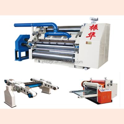 China ZH-DW CLOTHING Single Facer Machine in 2 Ply Cardboard Corrugated Cardboard Production Line for sale