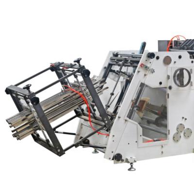 China ZH-800ZF Factory Rapid Full Automatic Lunch Box Hamburger Paper Carton Erecting Making Machine for sale