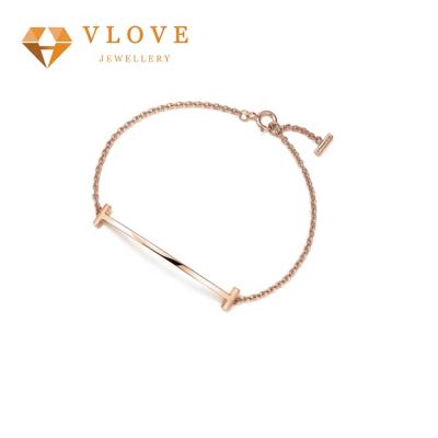 China FASHIONABLE wholesale luxury design two single chain silver bracelet from china products italy studio for sale