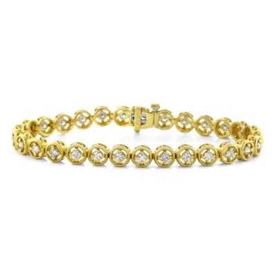 China TRENDY Hot Sale Fashion Tennis Bracelet, 925 Sterling Silver 14k /18k Gold Plated Jewelry for sale