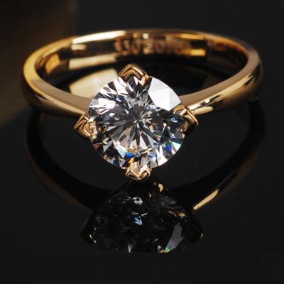 China FASHIONABLE Modern Designs Fashion Customized Wholesale Women Jewelry Sapphire 18K Gold Lady Wedding Ring for sale