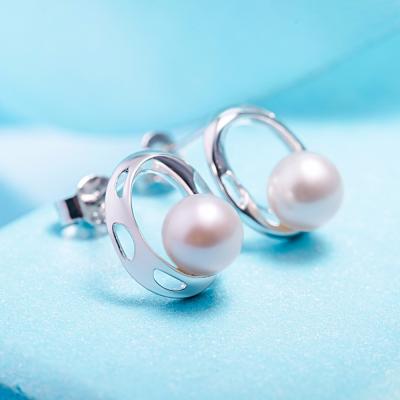 China Pearl 2021, 925 Fashionable VLOVE CLASSIC New Arrival Silver 925 Earrings Silver To Wedding for sale