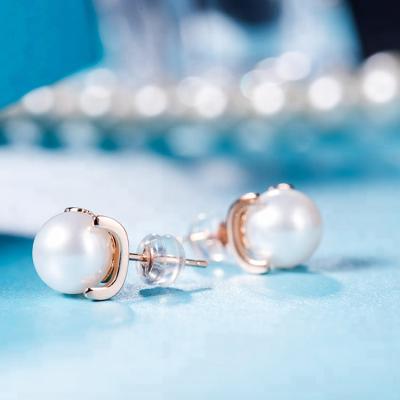 China CLASSIC Cheap Wholesale Silver Earring Women Wedding Stud Fashion Pearl Jewelry Natural Freshwater Earring for sale