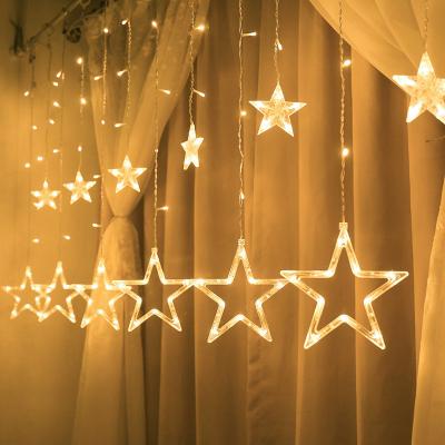 China Copper Wire Solar String Lights Christmas Fairy Lights Festoon Led String Lights Star Garland Tree Decoration Halloween Wedding Light For Window Curtain Indoor for sale